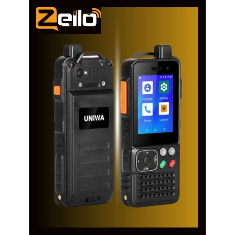 UNIWA F70 4G LTE POC WALKIE TALKIE ZELLO(Android Smartphone)IP54 NEGO MODEL Audio Electronic Plastic