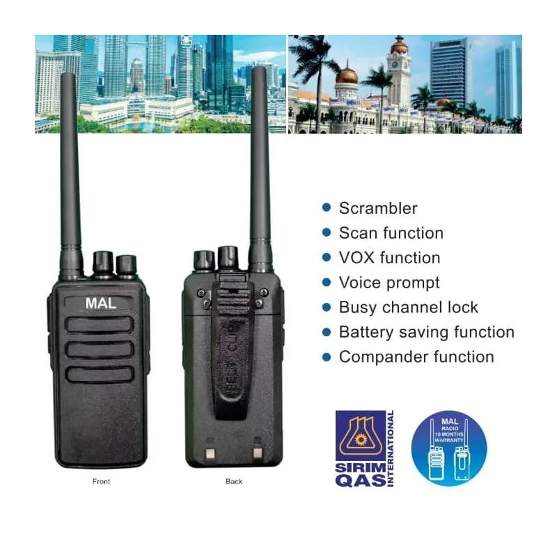 MAL X1 with SIRIM Frequecy Talkie 5W UHF 400-480Mhz(SEBIJI) Two Way Radio Professional FM Transceiver 1year warranty