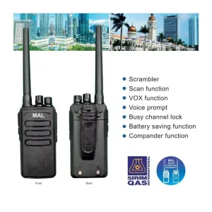 MAL X1 with SIRIM Frequecy Talkie 5W UHF 400-480Mhz(SEBIJI) Two Way Radio Professional FM Transceiver 1year warranty