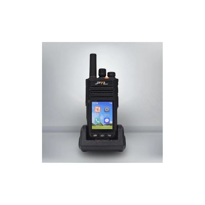 PTL M3 Zello Walkie Talkie dengan Skrin Sentuh 4G LTE Jaringan Kad Tunggal Radio Handheld Amplifier Audio Nirkabel Hitam SEKALI CAJ DUDUK set 6800mAh Bateri 9 Zello Bluetooth thumbnail 2