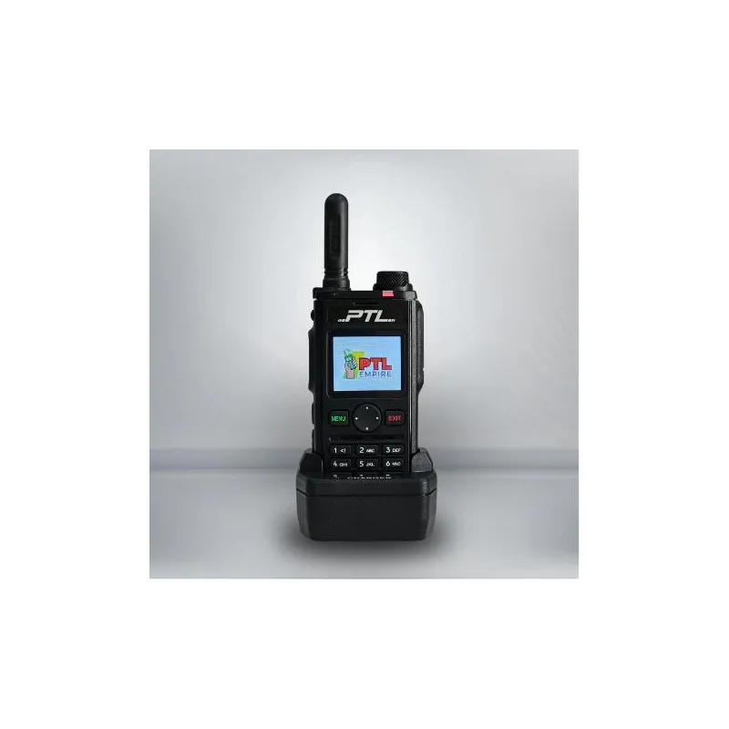 PTL N298 Charge Duduk Keypad Zello 4g Lte Jaringan Kad Tunggal Radio Tangan Hitam Talkie Walkie Audio Amplifier Set dengan Bateri 5000mAh & Bluetooth V3.0 thumbnail 2