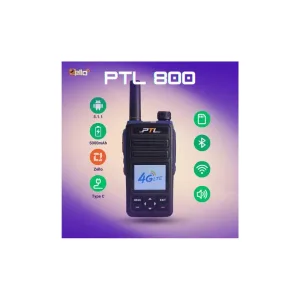 PTL 800 Zello Bluetooth WiFi Audio Plastik Elektronik Bergerak Amplifier SIM Card Peranti Radio Set Walkie Talkie 5000mAh 5.1.1 Zello 4G LTE Type C