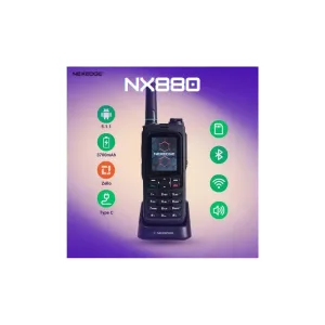 NEXEDGE NX880 Zello CAJ DUDUK dengan IP68 Perlindungan Air dan WiFi - Device 3700mAh Waterproof walkie talkie dengan Bluetooth & WiFi, 5.1.1, Zello, Type C