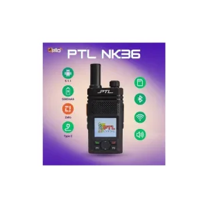 PTL NK36 4G WIFI Bluetooth ZELLO WCDMA Radio untuk Pengangkutan Bateri 5000mAh Sistem Operasi Zello Komunikasi Terkini Walkie Talkie Audio Device Amplifier Wireless