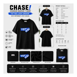 YST IED CHASE! Oversize Graphic T-Shirt