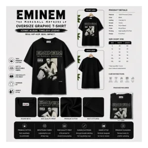 EMINEM The Marshall Mathers LP Oversize Graphic T-Shirt