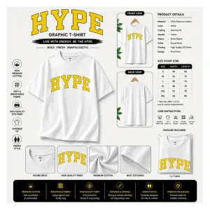 HYPE Graphic T-Shirt Oversize