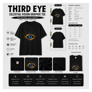 Third Eye Graphic Oversized T-Shirt