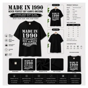 MADE IN 1990 Oversize T-shirt