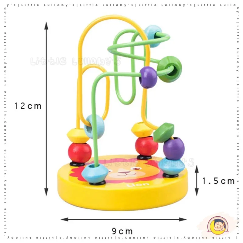 Wooden Toys Bead Baby Building Blocks Safe for Kids Early Learning Montessori Educational Toys thumbnail 5