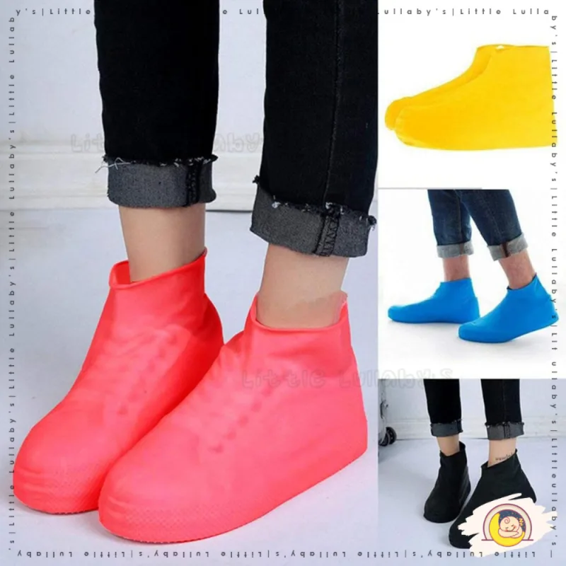 Sarung Kasut Hujan Silicone Kalis Air Reusable Shoe Cover Waterproof Latex Kasut Protector Outdoor thumbnail 2