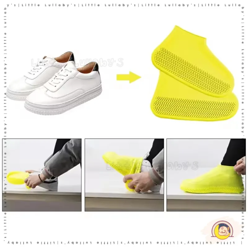 Sarung Kasut Hujan Silicone Kalis Air Reusable Shoe Cover Waterproof Latex Kasut Protector Outdoor thumbnail 4