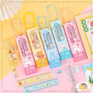 Stationery Gift Set Alat Tulis Pencil Eraser Sharpener Ruler Back To School
