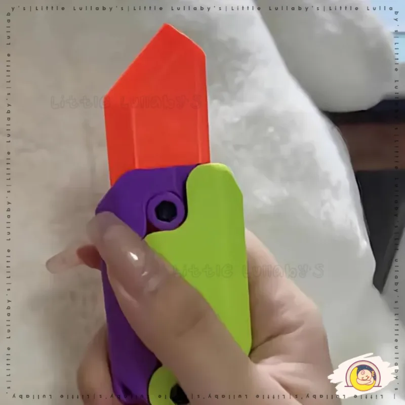 Fidget Toy Carrot Knife Toy Children's Decompression Toy Little Radish Knife Toys 3D Print thumbnail 5