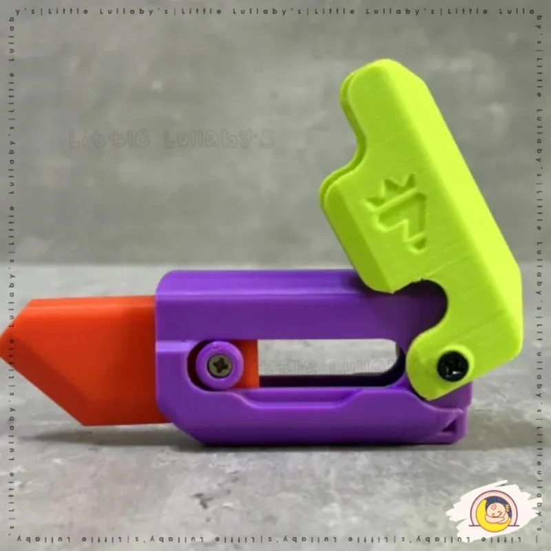 Fidget Toy Carrot Knife Toy Children's Decompression Toy Little Radish Knife Toys 3D Print thumbnail 3