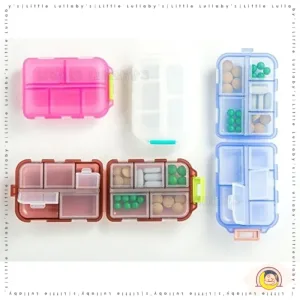 Multi-Functional Medicine Pill Box Portable Storage Box Organizer Tablet Storage Supplement Container