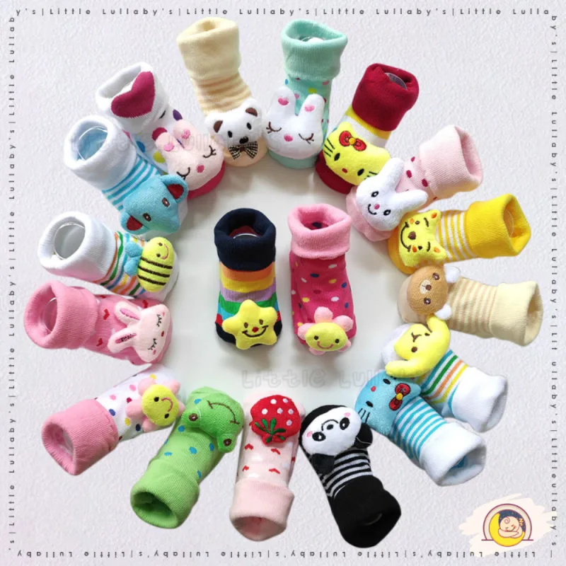 3D Cartoon Baby Socks Stokin Comel dengan Patung Soft Cotton Anti-Slip Floor Socks thumbnail 2