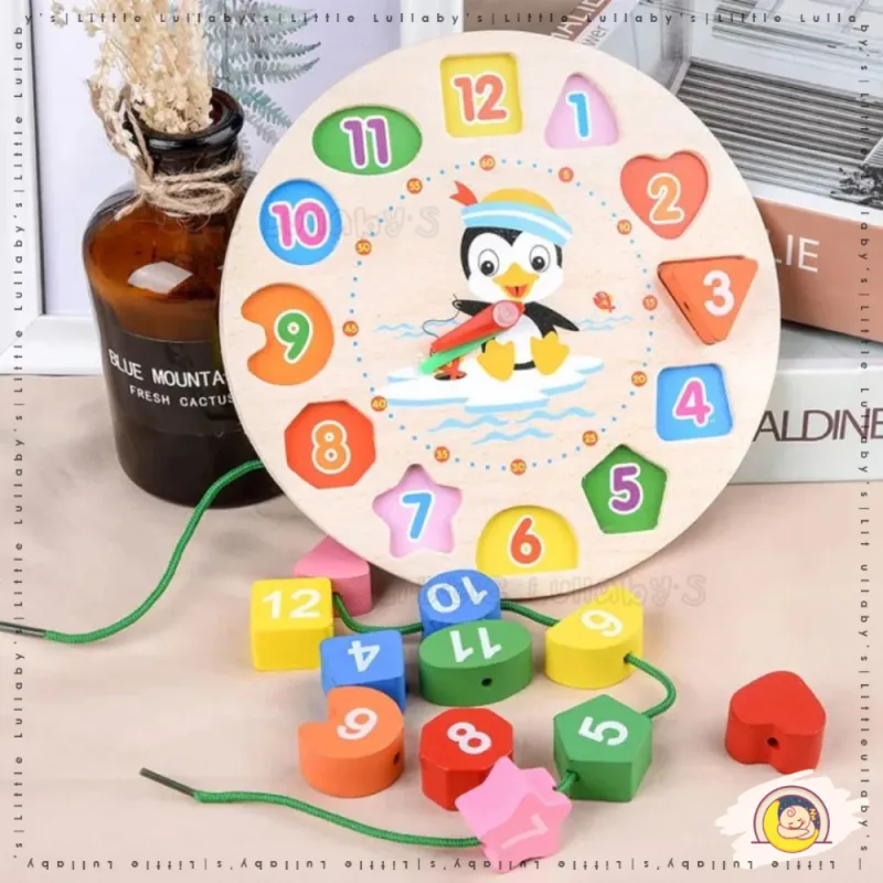 Wooden Toys Tower Baby Building Blocks Safe for Kids Early Learning Montessori Educational Toys thumbnail 2