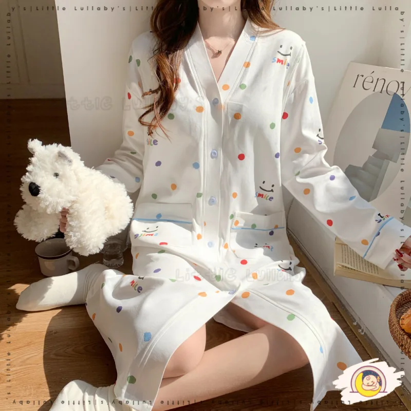Robe Maternity Pajamas Baju Pantang Women Girls Shirt Pakaian Berpantang Mengandung Menyusu thumbnail 4
