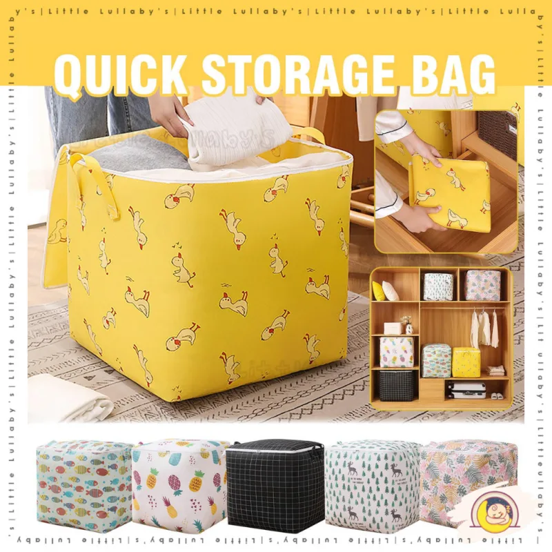 Laundry Bag Toy Bag Basket Cloth Basket Storage Bag Dobi Bakul Baju Bakul Pakaian Bakul Mainan thumbnail 2