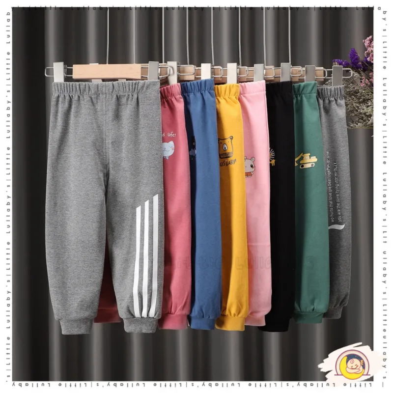 Kids Trousers OOTD Baby Boy Seluar Sukan Tracksuit Sweatpants Long Pants Budak