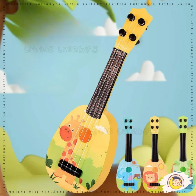 Kid Ukulele Guitar Cartoon Ukelele Toy Cartoon Design Children Music Instrument Gitar Kanak Alat Muzik Kanak