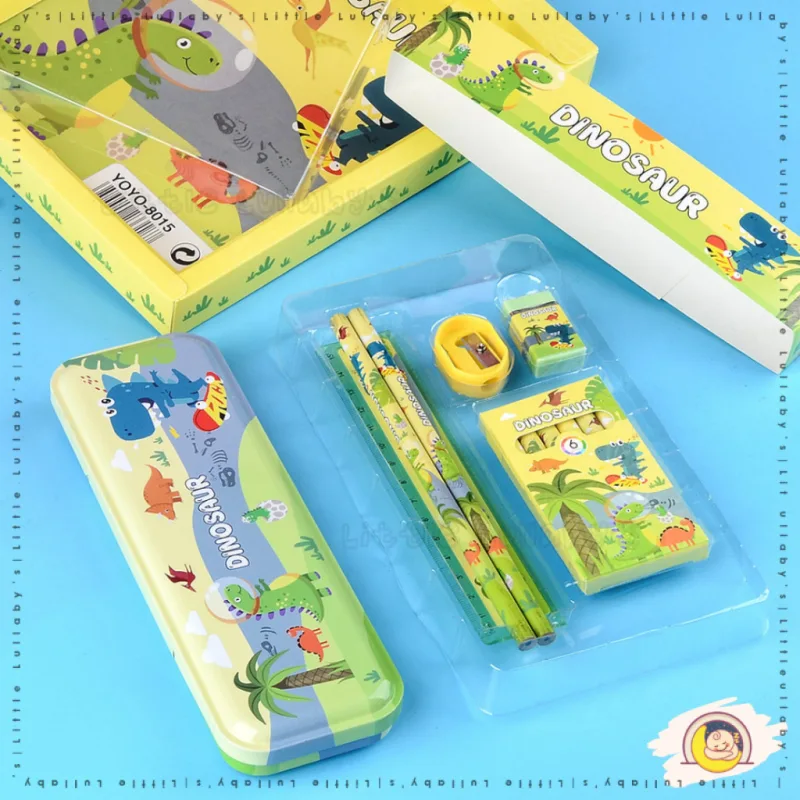 6 in 1 Kids Stationery Set Alat Tulis Cute Pencil Ruler Eraser Students School Gift thumbnail 2
