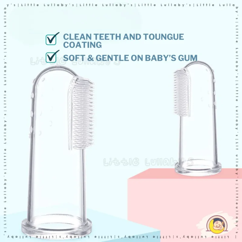 Berus Gigi Jari Silikon Silicone Finger Toothbrush Baby Milk Teeth Oral Cleaning thumbnail 4