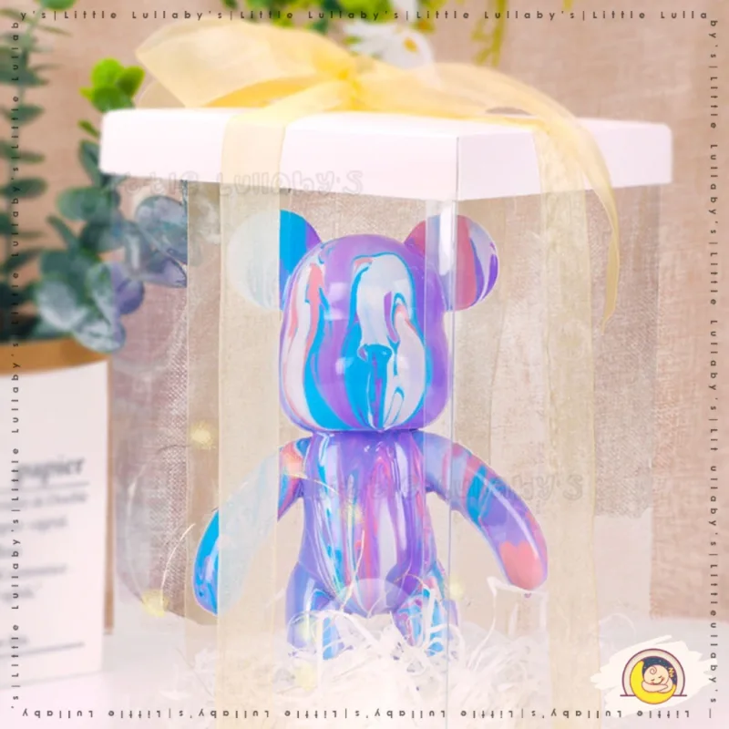 DIY Bear Paint Fluid Art Handmade Educational Toys Games Liquid Paint Graffiti Ornaments DIY Cat Beruang Seni thumbnail 3