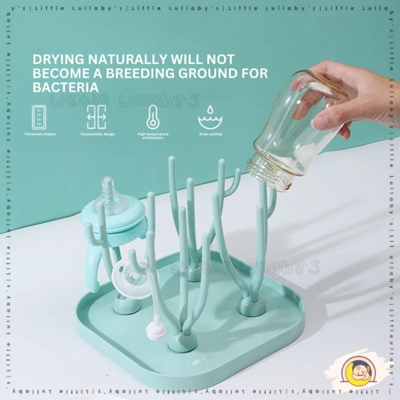 Bottle Drying Rack Rak Pengeringan Botol Nipple Milk Bottle Foldable Dryer Holder Portable Clean Baby Adjustable thumbnail 5