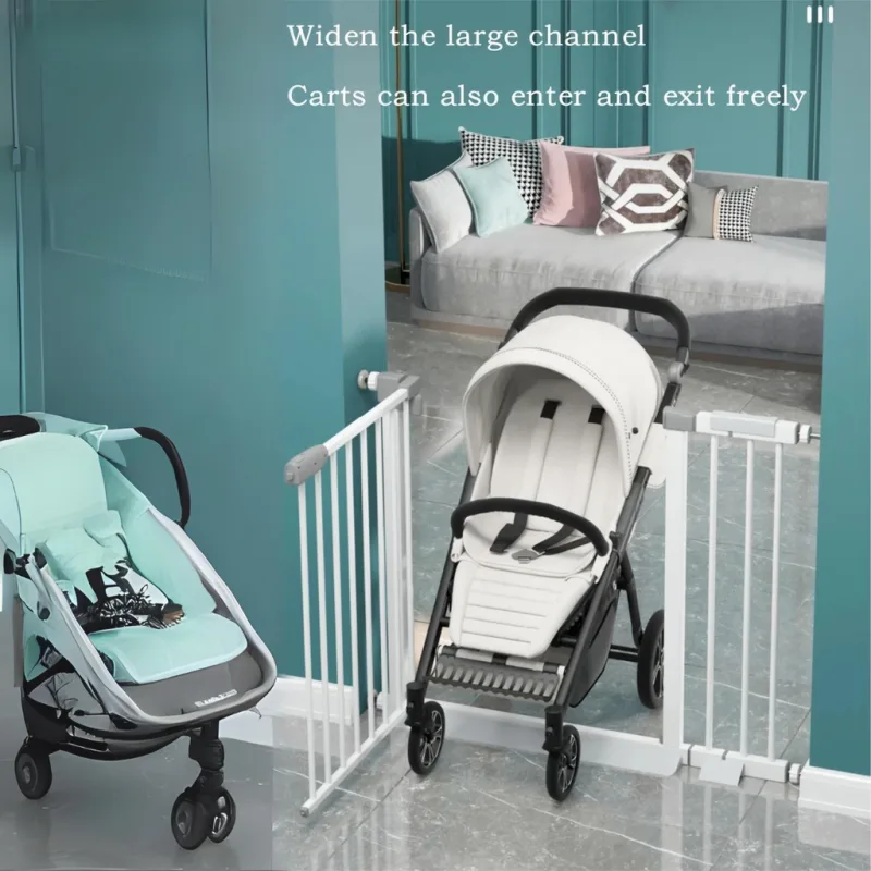 Baby Safety Gate Auto Lock Door Premium Staircase Security Fence Extended Corridor Pagar Keselamatan thumbnail 3