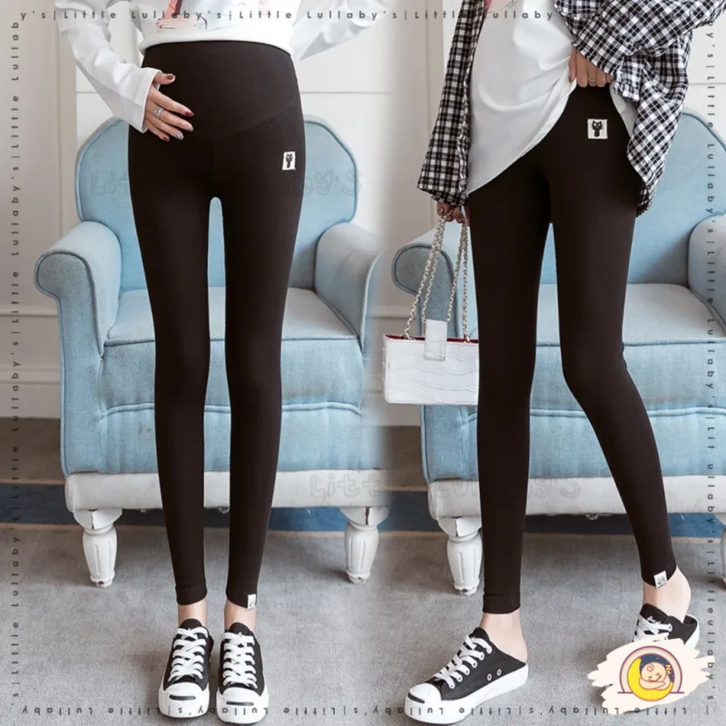 Maternity Legging Pregnant Women Long Pant Soft High Waist Abdomen Support Trousers Seluar Panjang Bersalin thumbnail 2