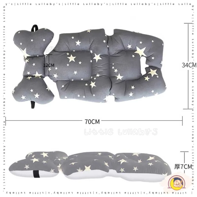 Baby Stroller Cushion Thick Korea Travel Pelapik Kusyen Stroller Kereta Tolak thumbnail 4