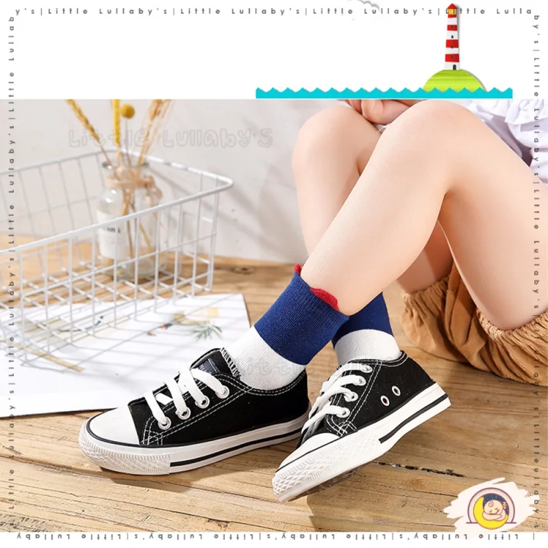 [5 Pairs] Kids Socks OOTD Baby Boy Stockin Budak Baby Casual Cute Cotton Sarung Kaki thumbnail 5