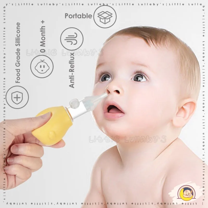 Baby Nasal Aspirator Infant Suction Device Nose Cleaner Tool Health Care Manual Silicone Penyedut Hidung thumbnail 2