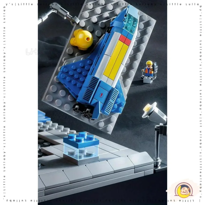 Building Blocks mainan budak perempuan Toys Rocket Spaceship Educational Toy Roket thumbnail 3