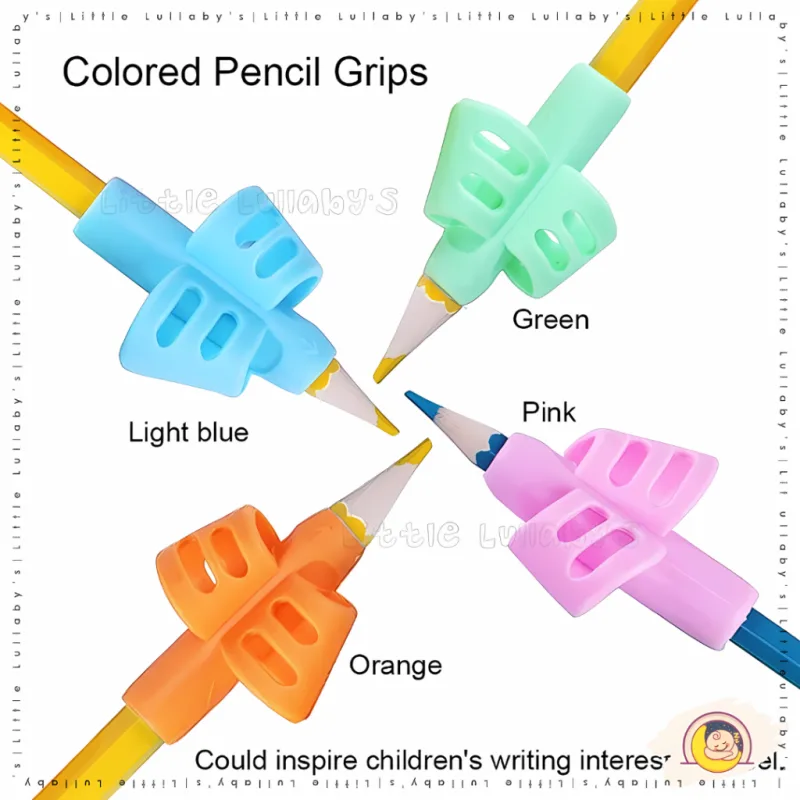 3 Fingers Pencil Grip Holder Pemegang Pensel Kanak Kid Writing Posture Correction thumbnail 2