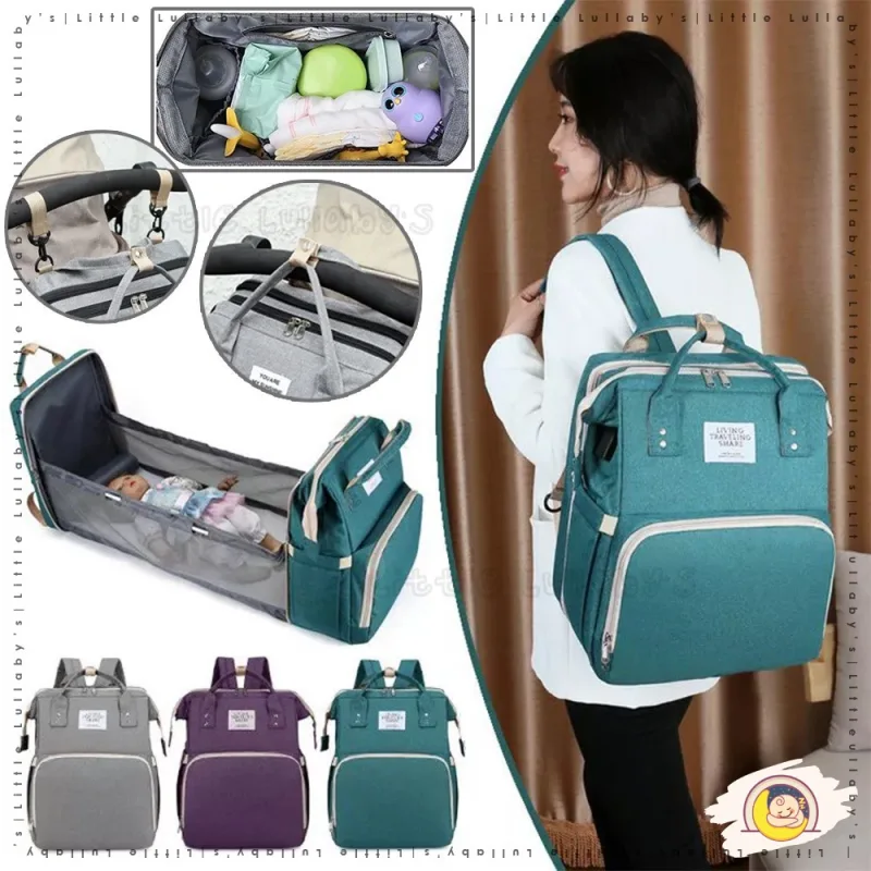 Mummy Maternity Bed Bag Nappy Diaper Large Capacity Travel Carrier Backpack Beg Katil Mummy thumbnail 2