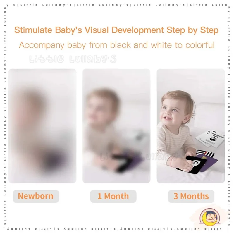 Baby Visual Stimulus Cards Early Learning High Contrast Black White 0 36 months Kad Rangsangan Visual thumbnail 4