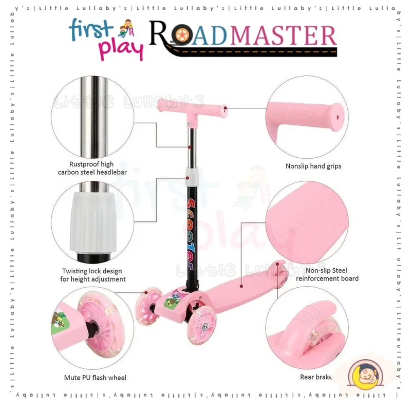 Children Scooter Basikal Budak Skuter Mainan Budak Perempuan Mainan Budak Lelaki Gift Set thumbnail 5
