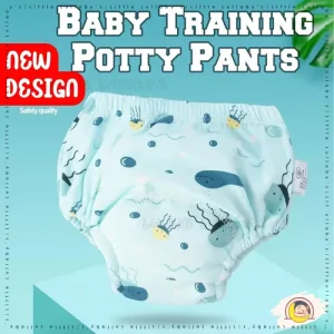 Baby Potty Training Pant Seluar Kencing Kids Underwear Potty Pant Diaper Cotton Lampin
