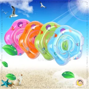 Baby Neck Float Pelampung Leher PVC Inflatable Swimming Neck Ring Newborn Adjustable