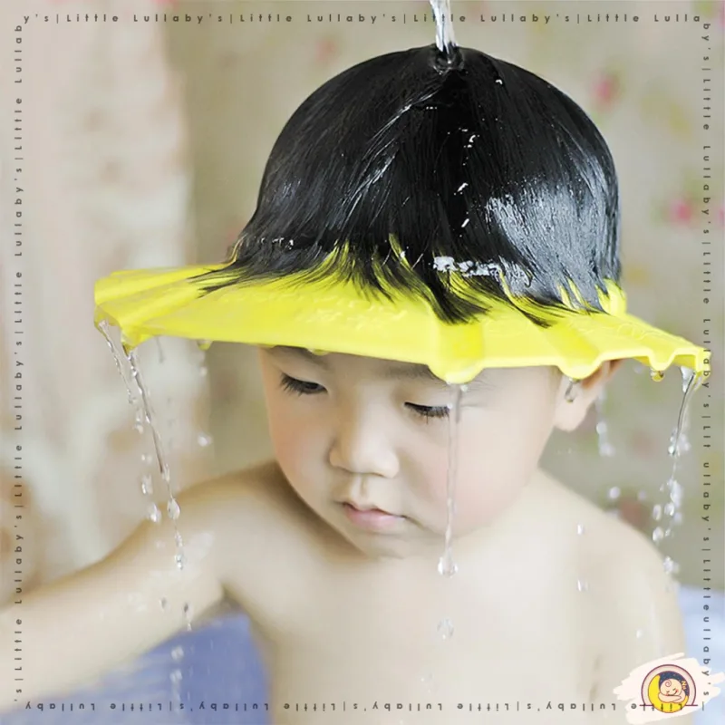 Shower Cap Topi Mandi Hat Wash Hair Shield Adjustable Shower Crown
