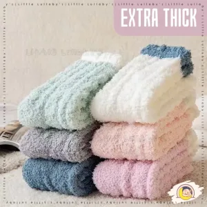 Maternity Socks Stokin Pantang Fluffy Confinement Mother Baby Ibu Bersalin