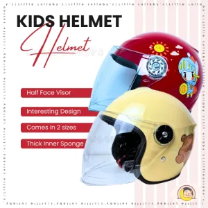 Kids Helmet Topi Keledar Kanak Motorcycle Safety Children Child Protector Kanak Motosikal