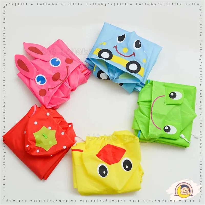 Kids Raincoat Baju Hujan Budak Kids Child Children Rain Coat Outdoor Angin Comel thumbnail 5