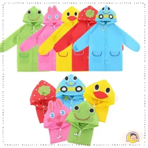 Kids Raincoat Baju Hujan Budak Kids Child Children Rain Coat Outdoor Angin Comel
