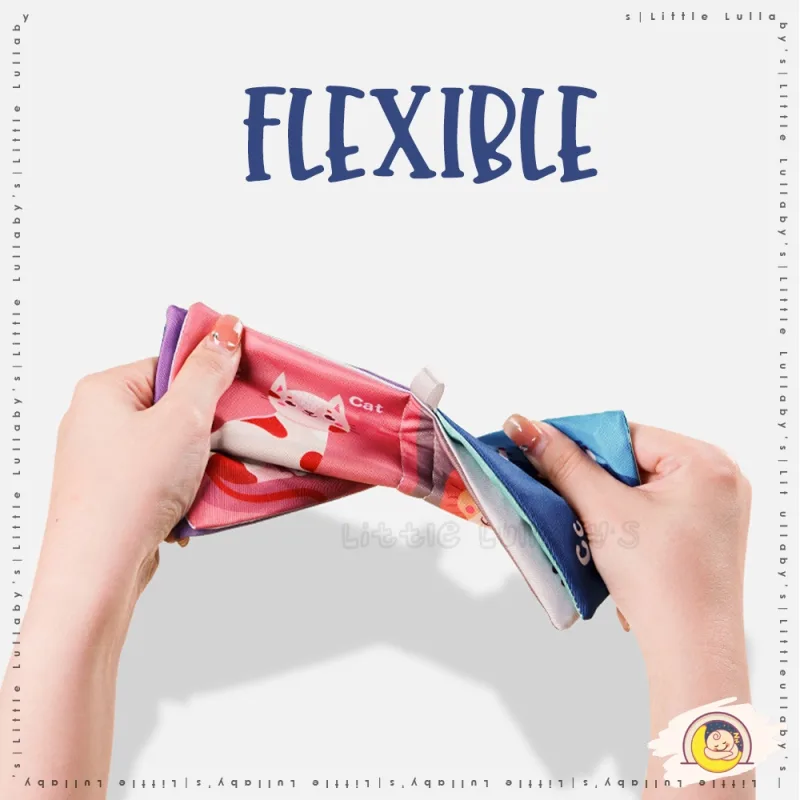 Kids Soft Book Pendidikan Awal Early Educational Children Baby Cloth Fabric Buku Kain Kanak thumbnail 4