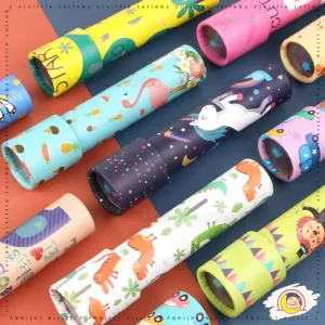 Kaleidoscope Mainan Early Learning Educational Toys Mirror Rotating Scope Pemandangan Kaca