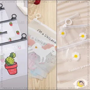 Pull Ring Ziplock Zipper Bag Toy Storage Cosmetic Pouch Bag Beg Zip Cincin Tarik Mainan